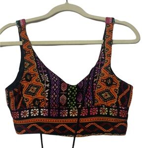Staring at Stars Urban Outfitters Boho Embroidered Crop Top